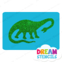 Picture of Diplodocus Dinosaur Glitter Tattoo Stencil - HP-405 (5pc pack)