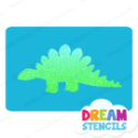 Picture of Stegosaurus Dinosaur Glitter Tattoo Stencil - HP-407 (5pc pack)