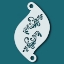 Picture of Superstar Face Paint Stencil - Fairy Blooming Vine 77012