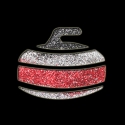 Picture of Curling Rock - Sparkle Stencil (1pc)