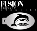 Picture of Fusion Splashing Dolphin Face Paint Stencil - FS29