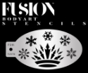 Picture of Fusion Princess Snow Queen Crown Face Paint Stencil - FS16