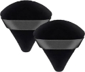 Picture of Triangle Powder Puffs - Black  Velour (2PC)