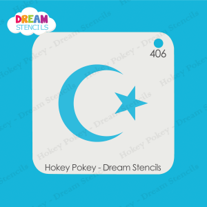 Picture of Crescent Moon and Star - Dream Stencil - 406